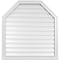 Ekena Millwork Octagonal Top Surface Mount PVC Gable Vent w/ 2"W x 2"P Brickmould Sill Frame, 34"W x 36"H GVPOT34X3603SF - alternate 1